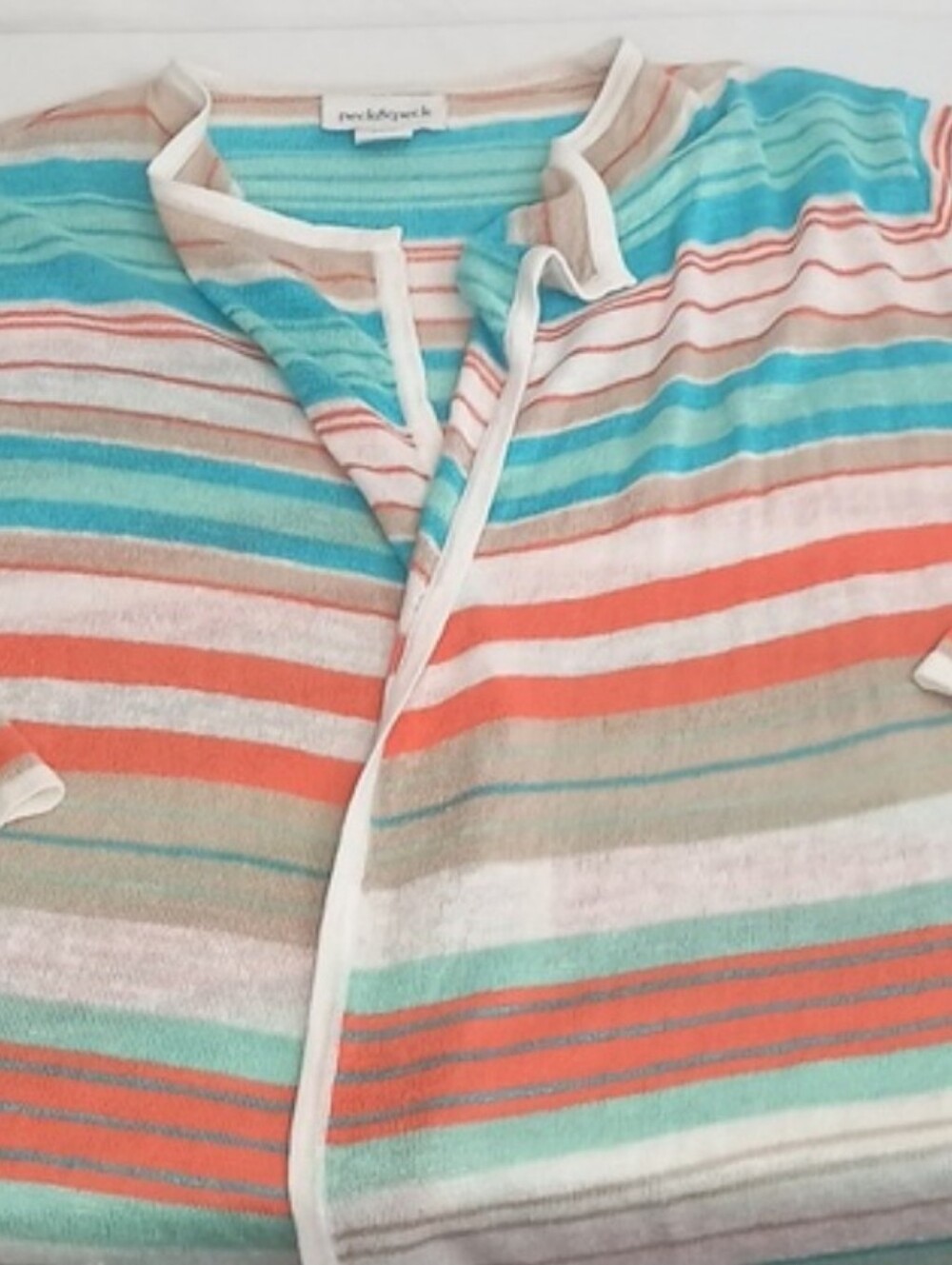 Women's Size XL Swim Cover Up Linen Resort wear Vacation Beach Sun Protection - Picture 3 of 11